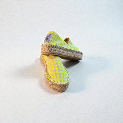 ALPARGATA CUADROS AMARILLOS