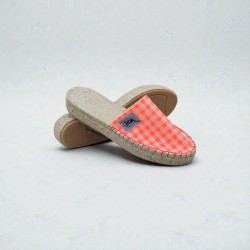 ALPARGATA CUADROS ROSAS